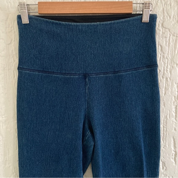 Lysse Blue Demin-looking Leggings Skinny Pants Size Small - Picture 4 of 11
